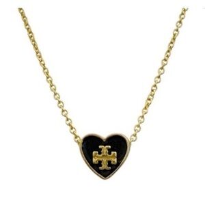 Tory Burch Kira Heart Pendant Necklace with Dust Bag NEW